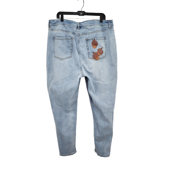 Disney Women's Plus Size Chip 'N Dale Mom Jeans - 16 - Picture 6 of 8